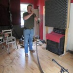 Dave O'Dwyer playing an ancient horn