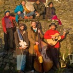 The Bahh Band outside the studio