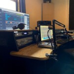 The control desk at the control room