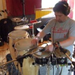 David playing percussion