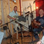 Strain the Spuds recording live at the studio